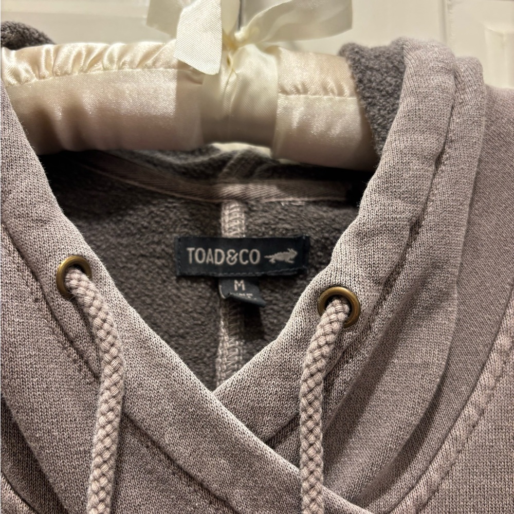 Toad&Co Heather Gray Pullover Dress size medium